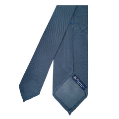 Cravatta Anversa in garza di seta, fondo unico blu chiaro