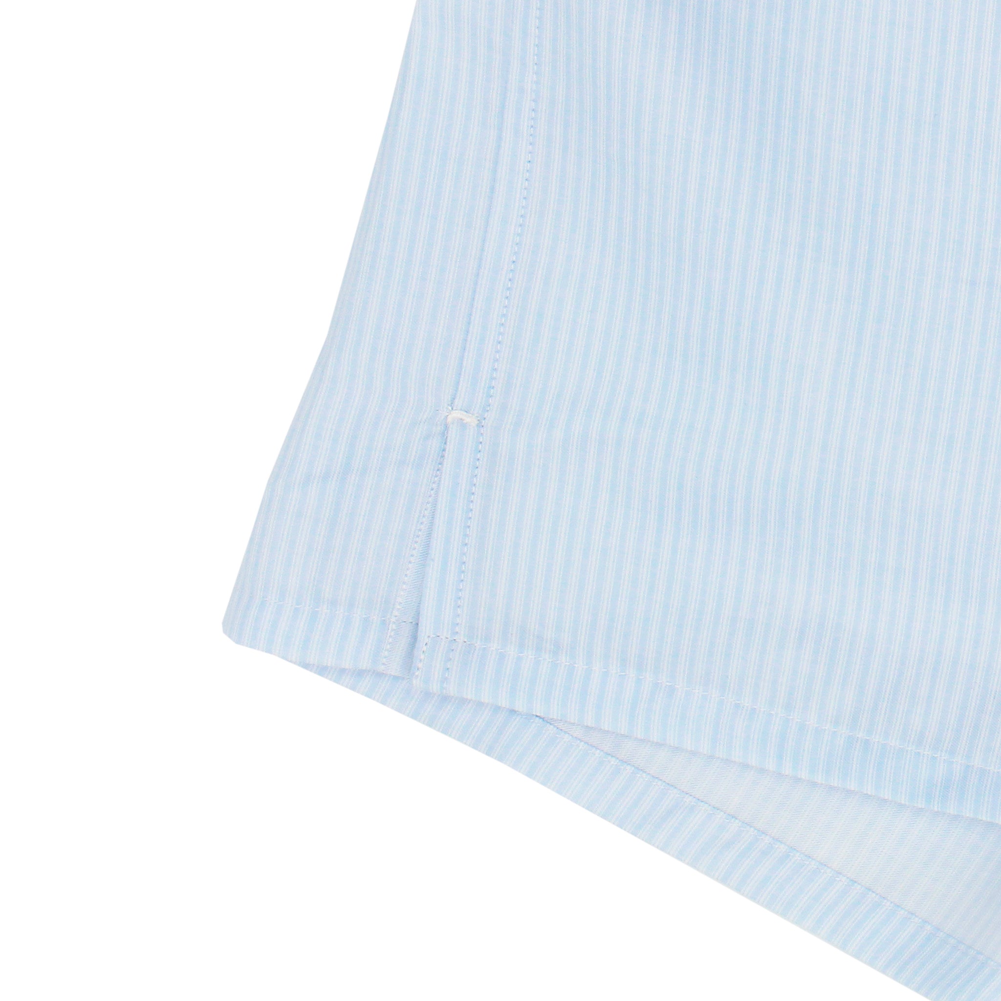 Boxer intimo da uomo in cotone traspirante rigato azzurro
