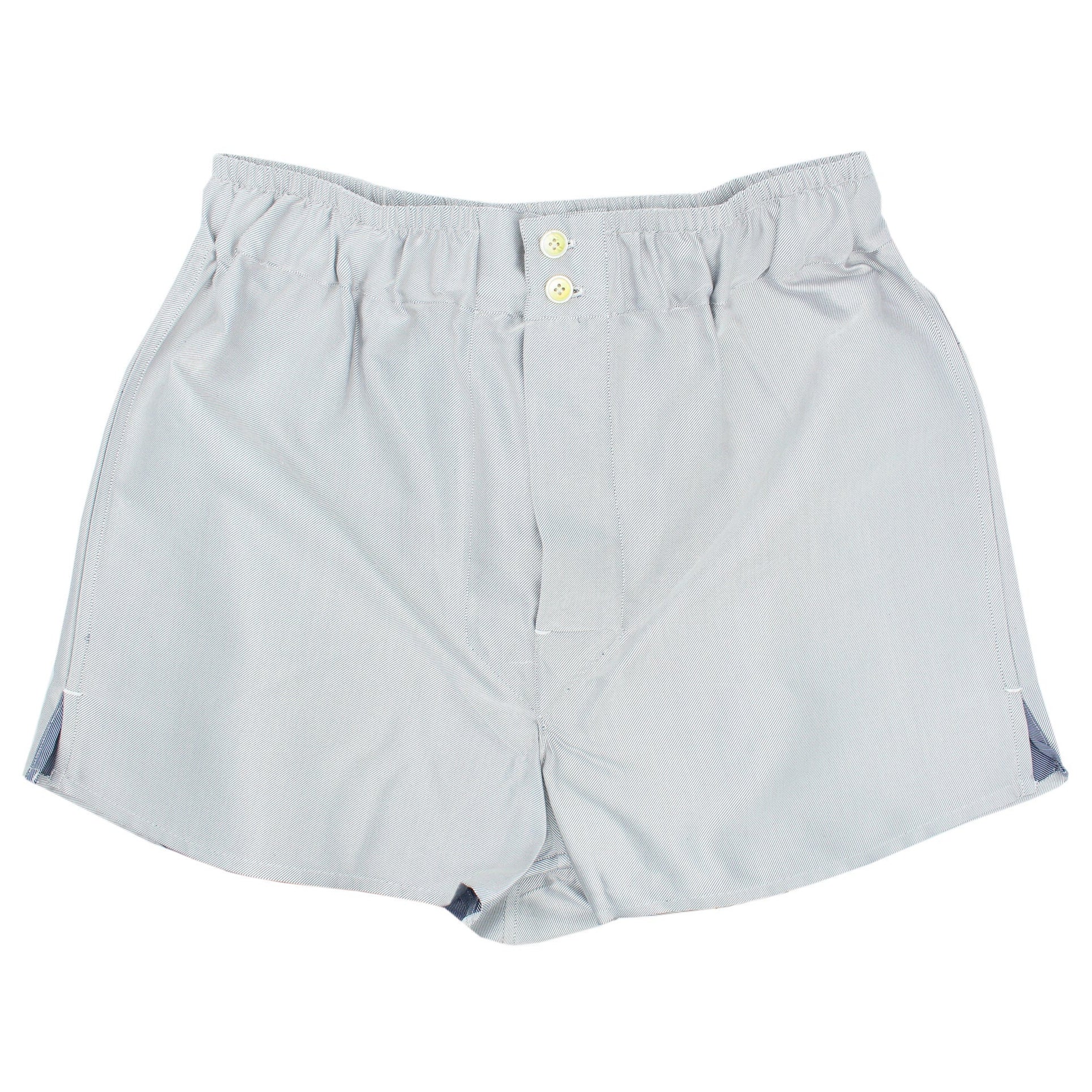 Underwear boxer shorts in cotton twill and silk. Carlo Riva fabric