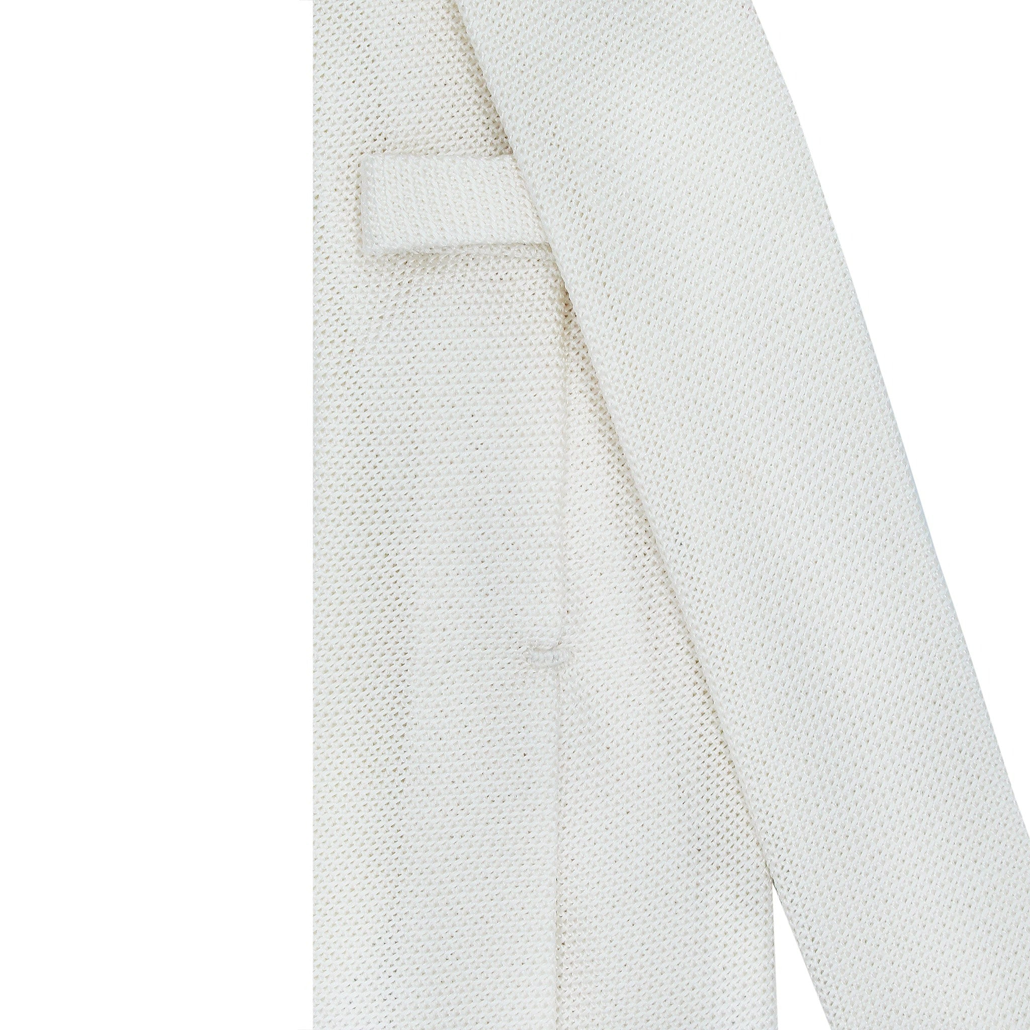 Chiaia tie with silk gauze white single background