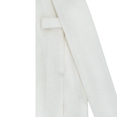 Chiaia tie with silk gauze white single background