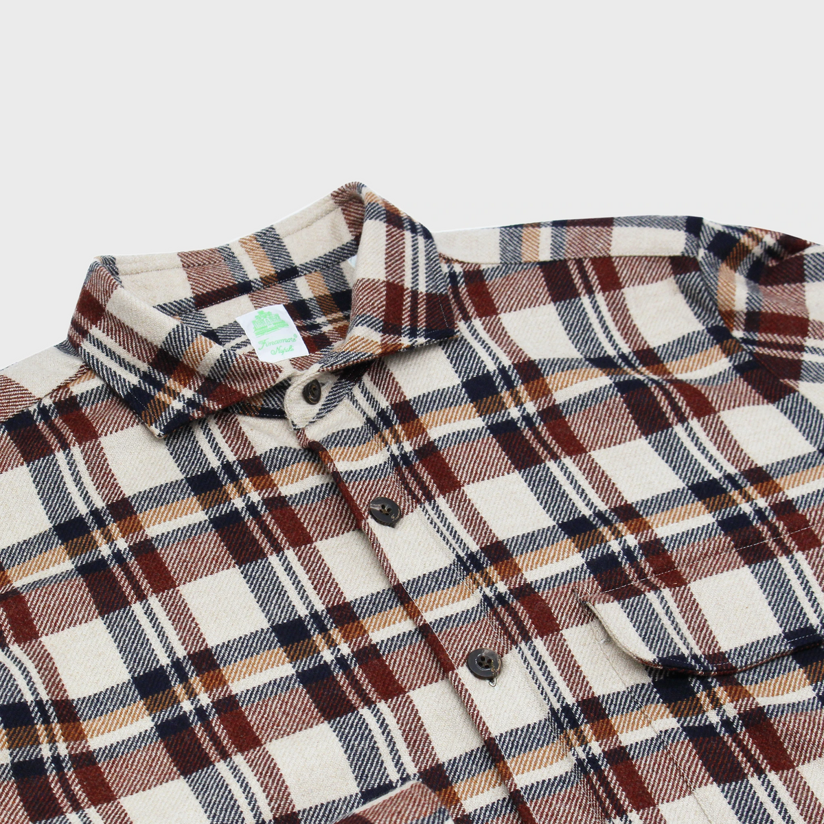 Dust overshirt wool cashmere check