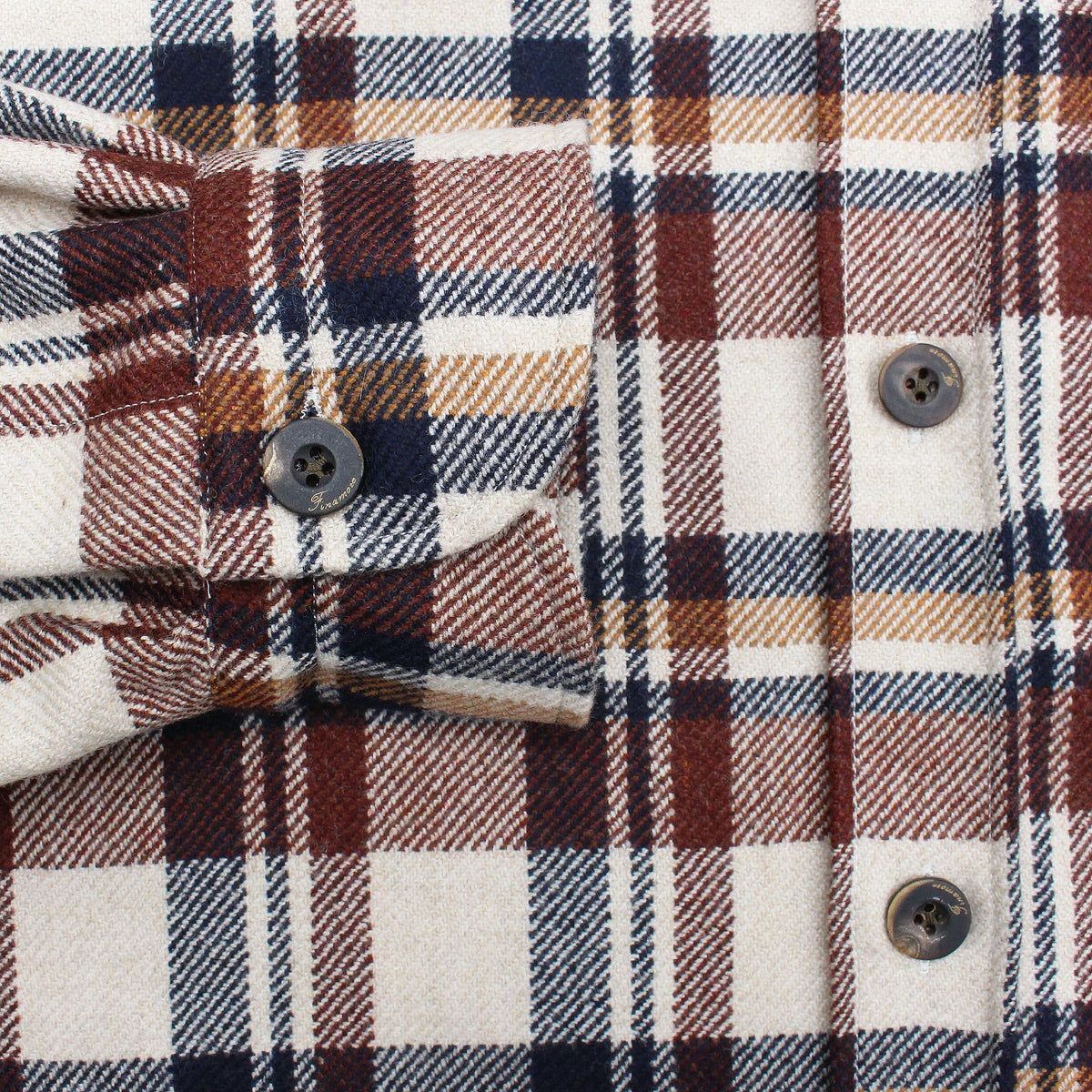 Dust overshirt wool cashmere check