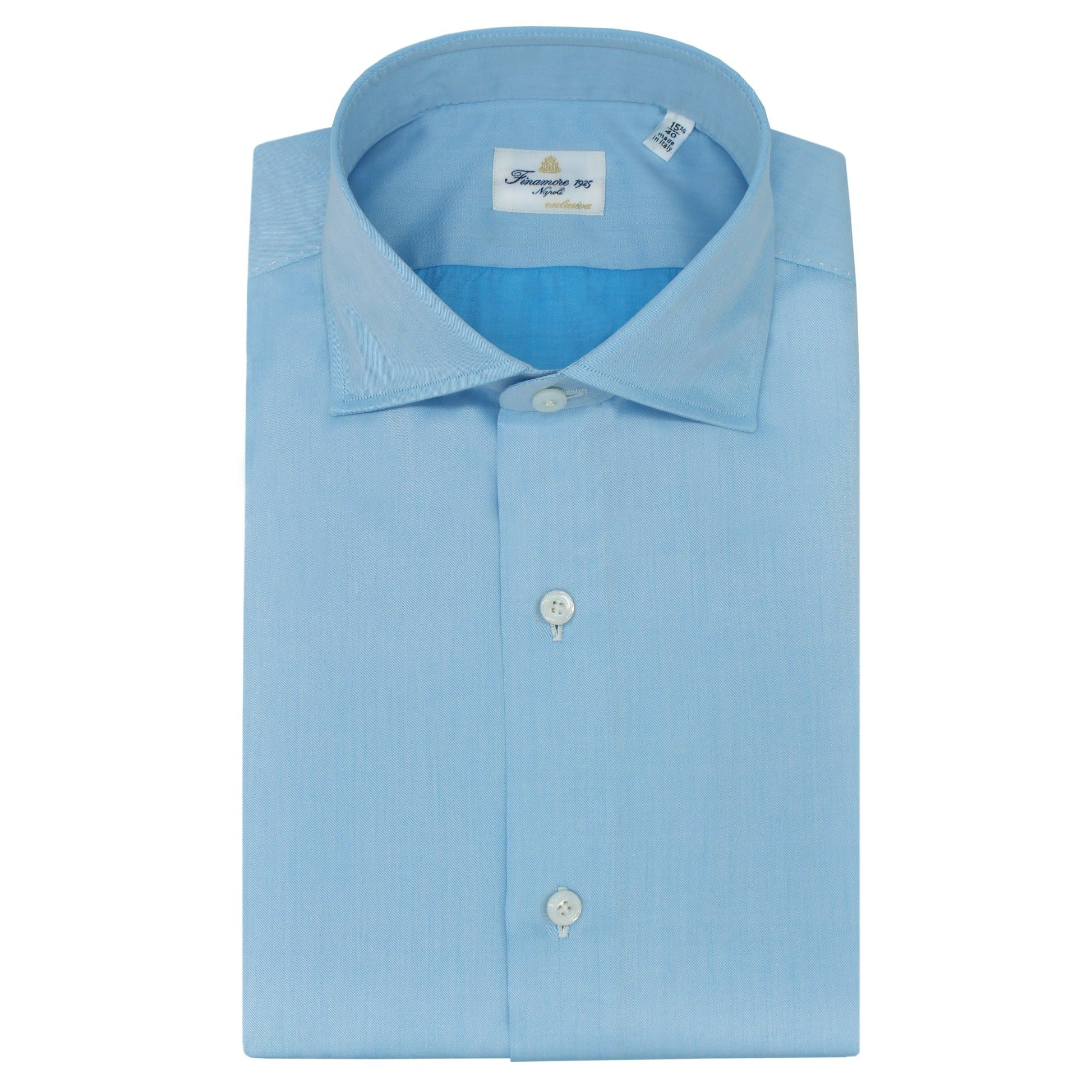 Finamore 1925 esclusiva shirt Sea Island luxury cotton twill
