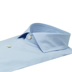 ESCLUSIVA classic shirt in white or light blu cotton Sea Island