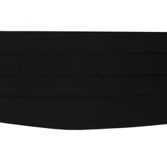 Tuxedo cummerbund handmade in black silk. Adjustable