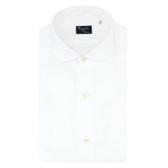 FINAMORE CLASSIC SHIRT NAPOLI ENZYMED WHITE