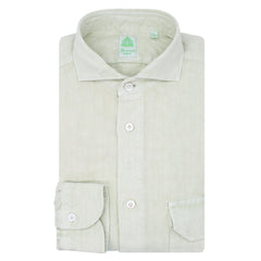 Finamore Salina in linen Straight weist long sleevs