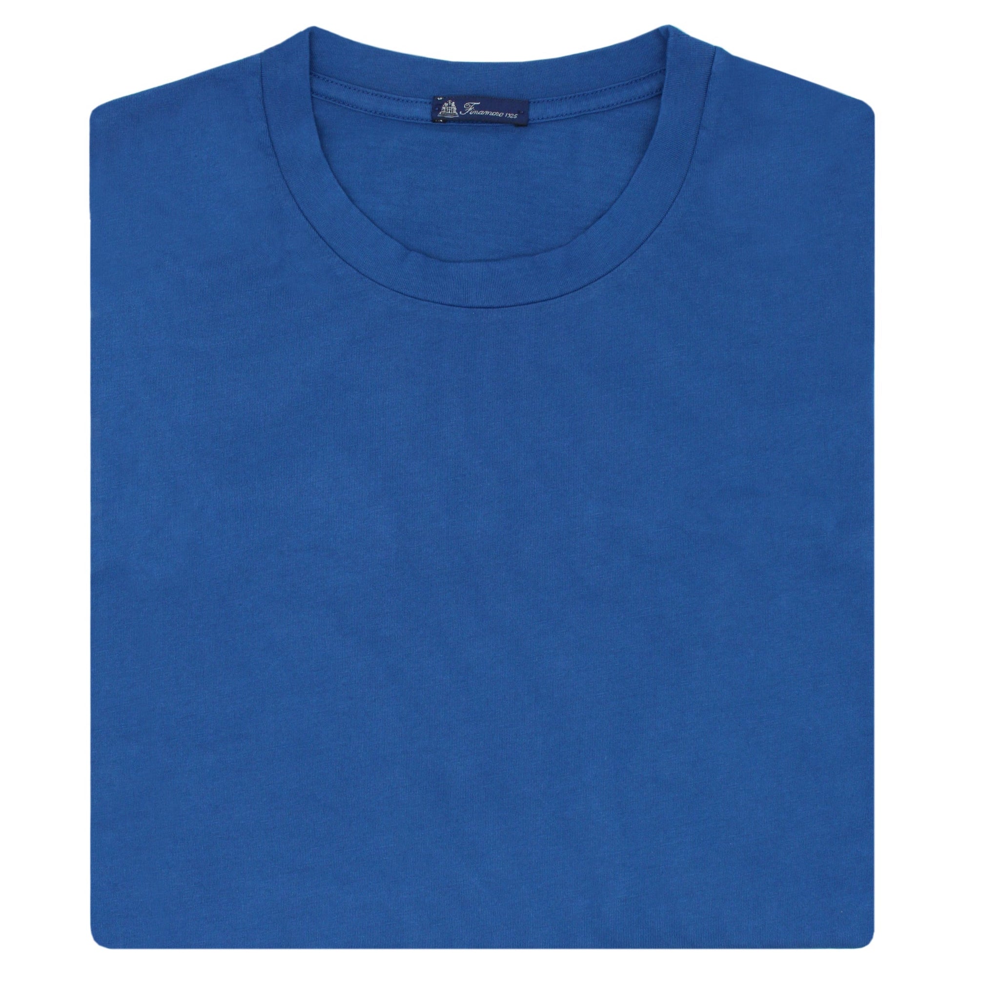 Blu Royal garment dyed cotton T-shirt