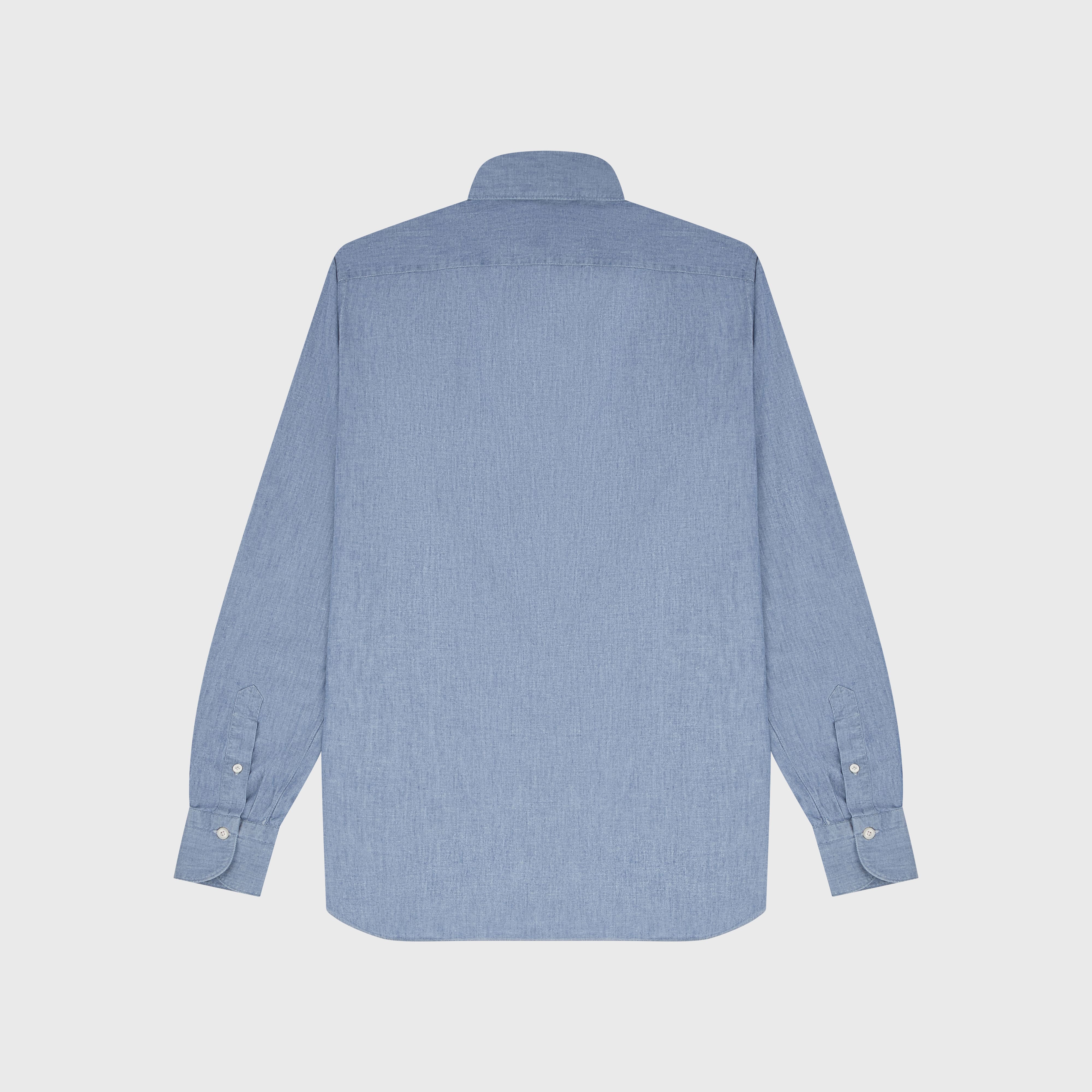 Gaeta regular fit sports shirt in original chambray cotton