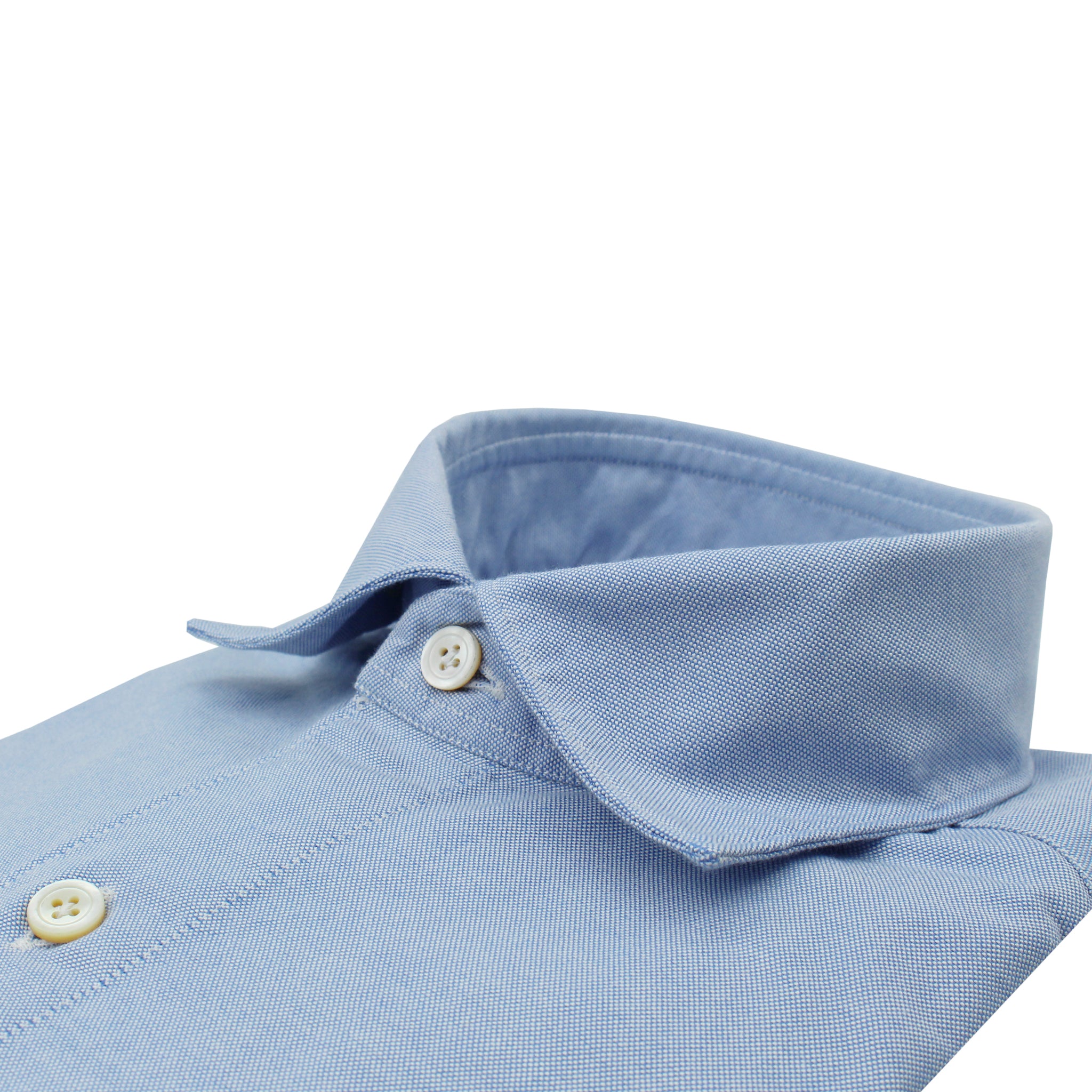 Gaeta sport shirt in light blue cotton oxford