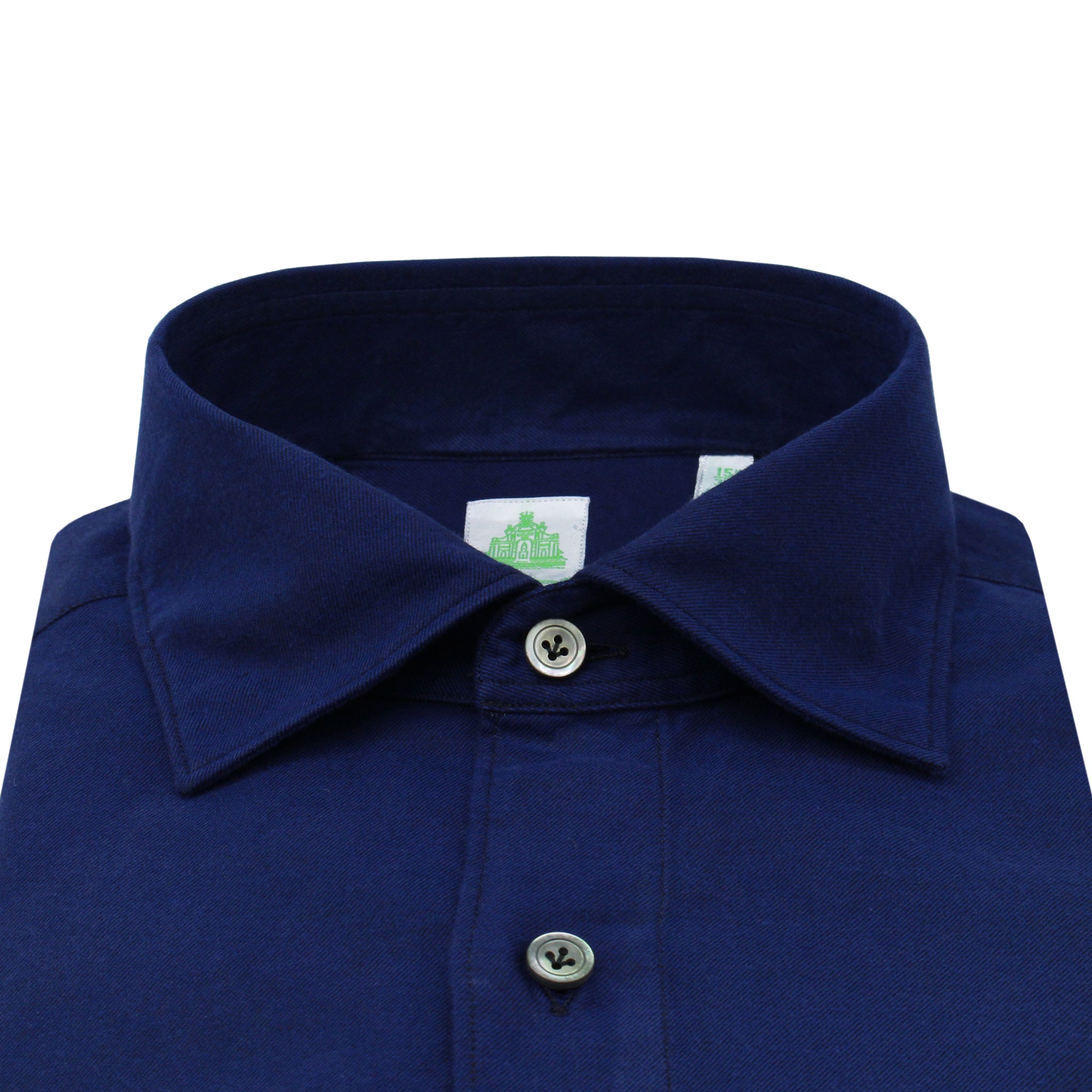 Gaeta regular sport shirt in dark green, brown or blu flannel