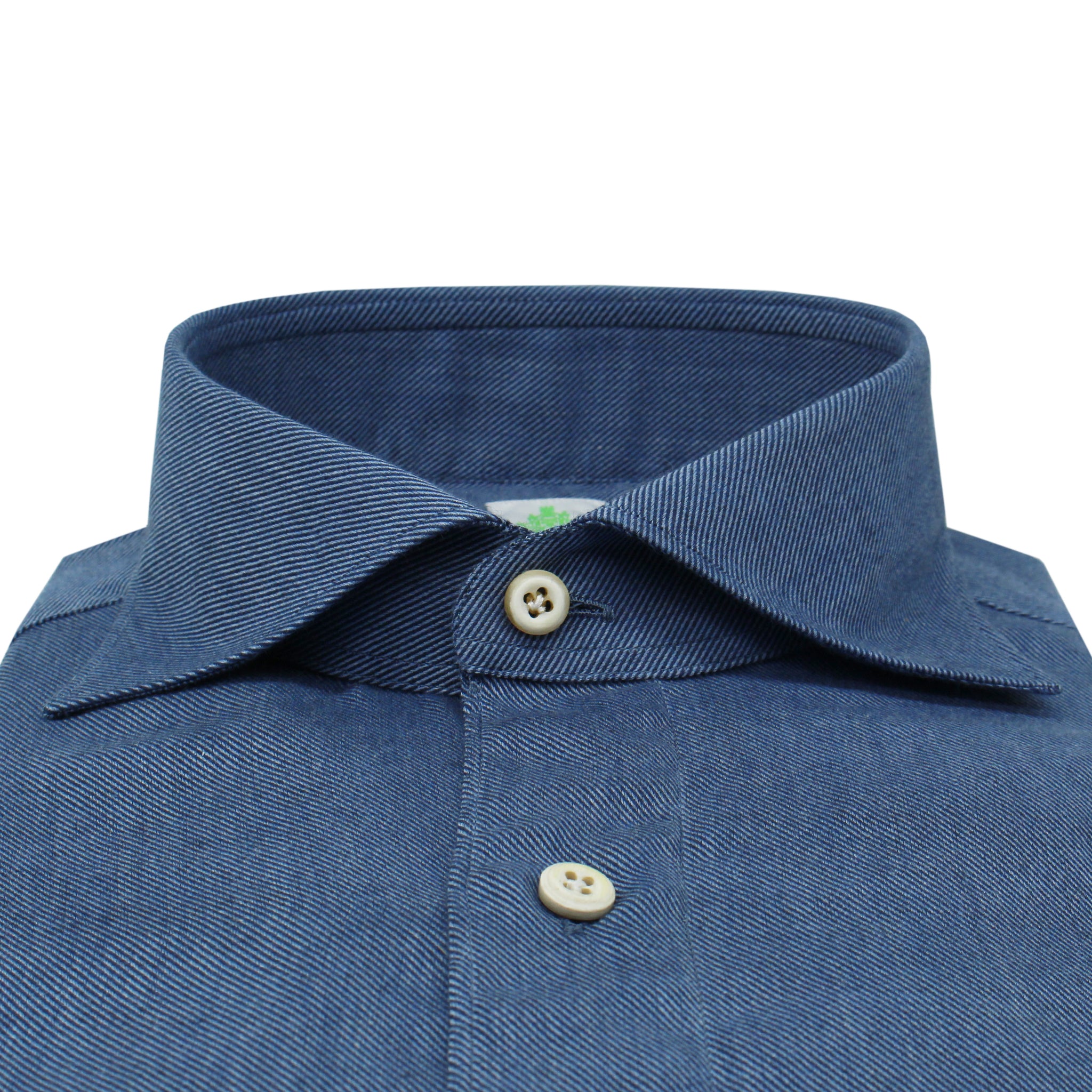 Camicia sportiva Gaeta in twill di cotone e cashmere