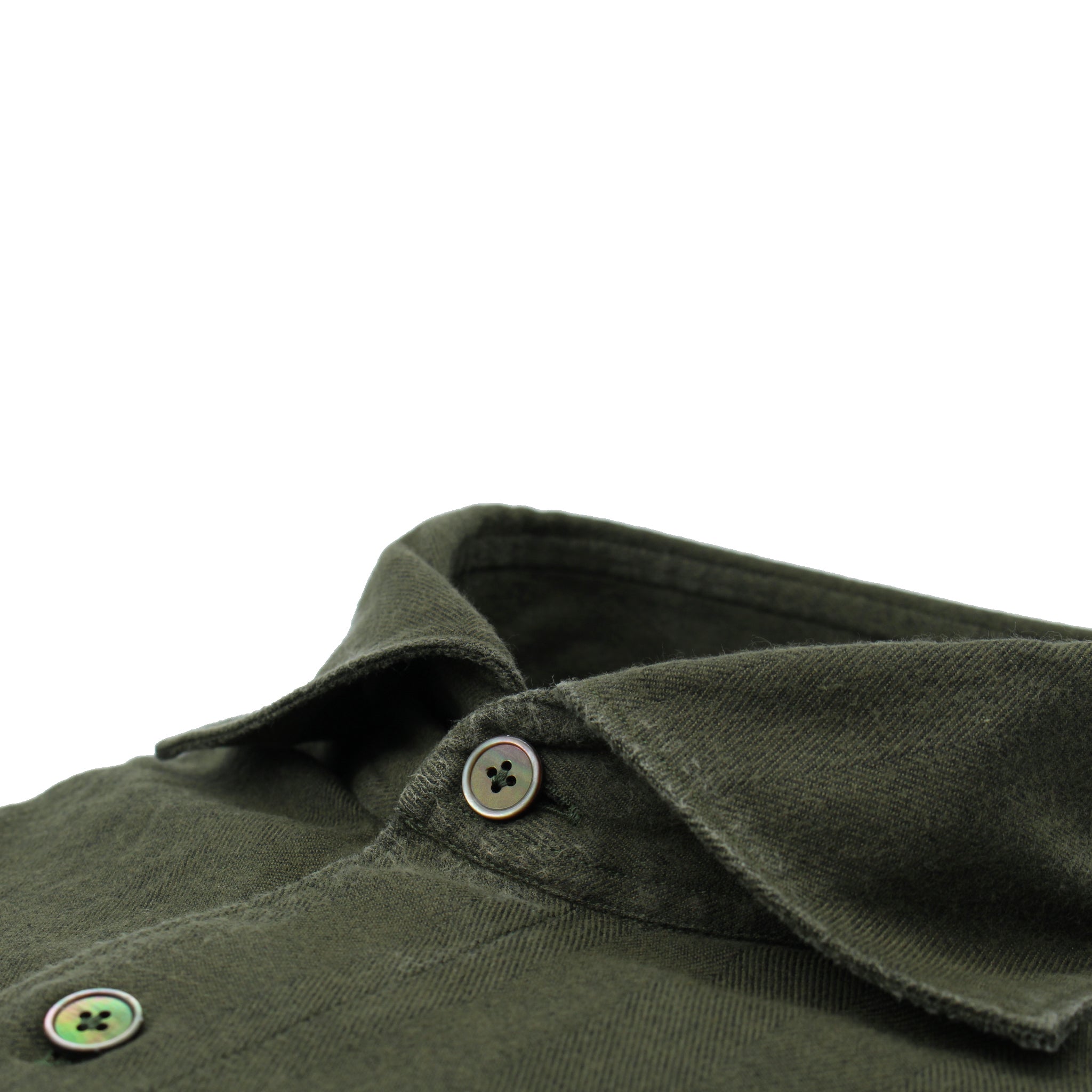 Gaeta sport shirt distressed effect dark green color