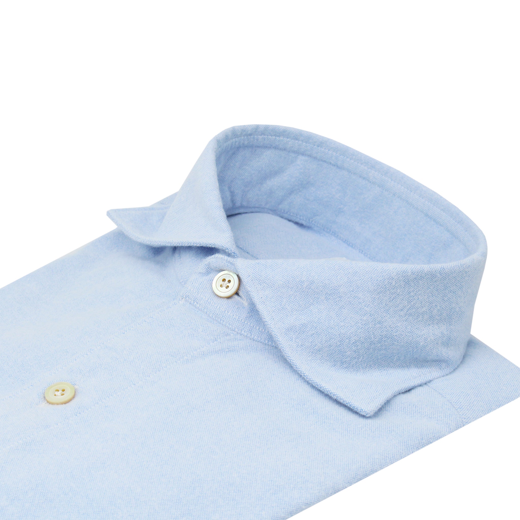 Gaeta regular sport shirt in light blue cotton