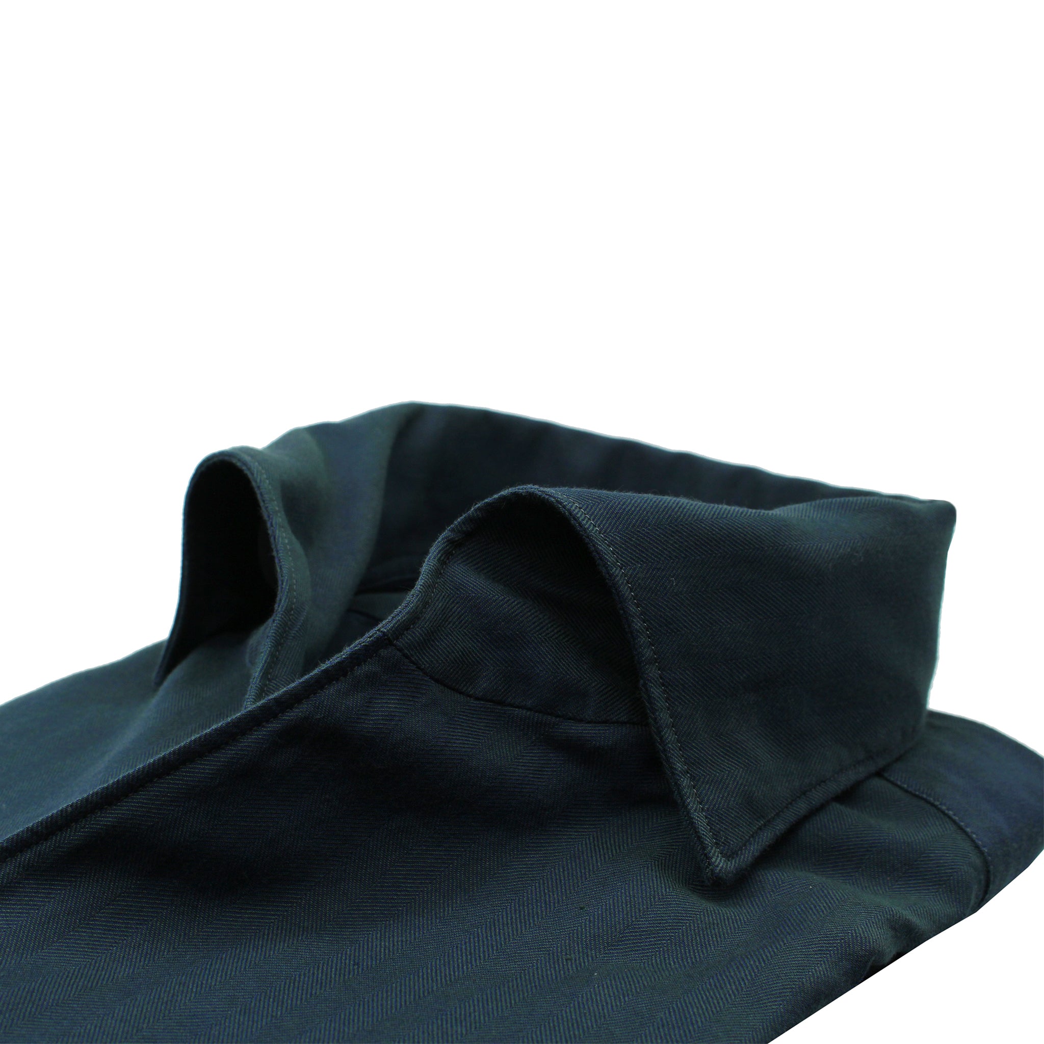 Gaeta sport shirt with regular fit. Ustica collar herringbone effect