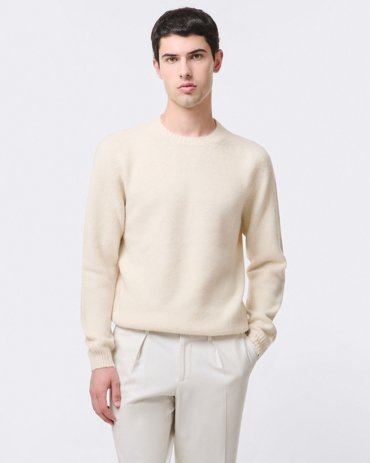 Jesolo jumper in special Loro Piana Coarsehair 100% Cashmere finamore
