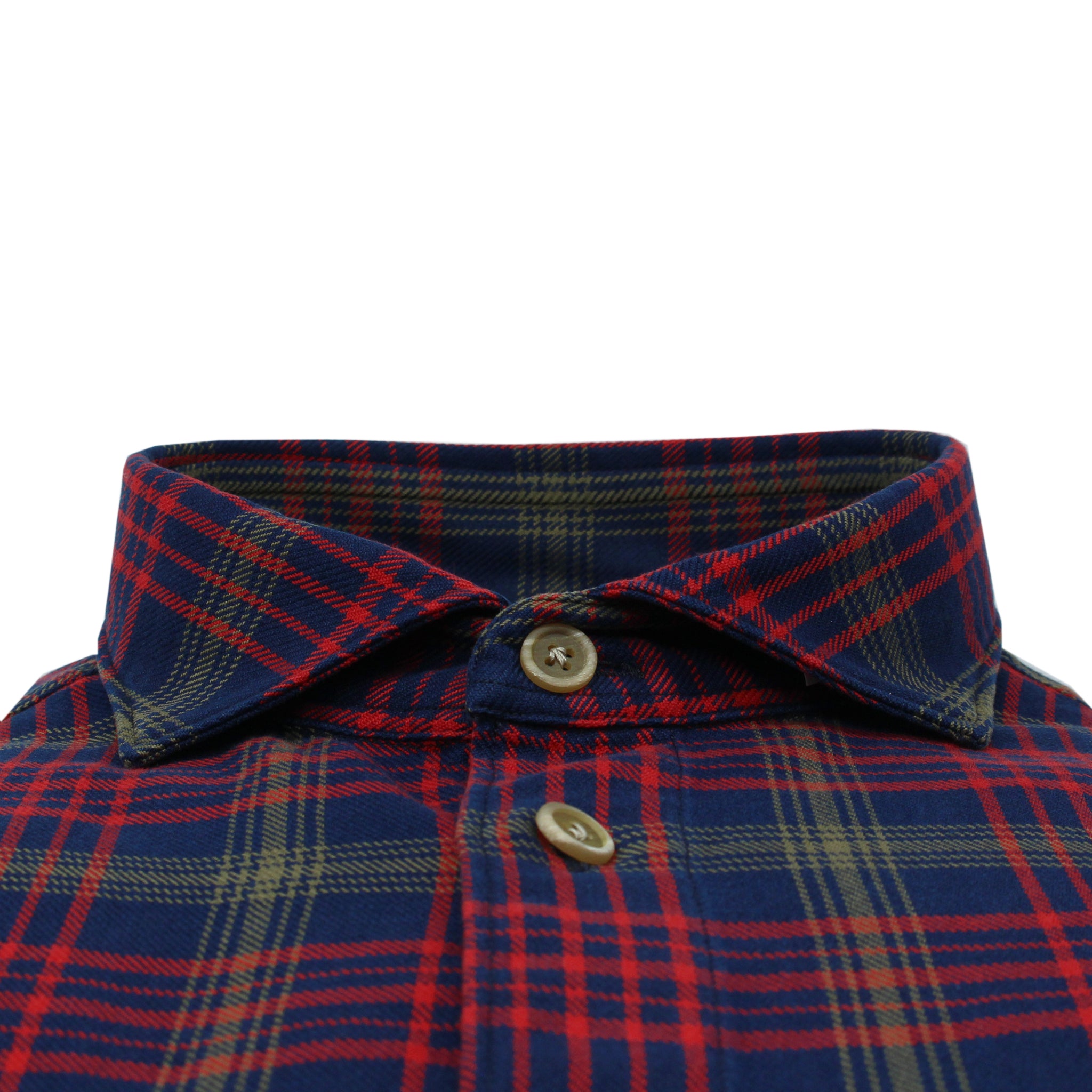 Madison Regular Fit sporty red and blue check cotton shirt