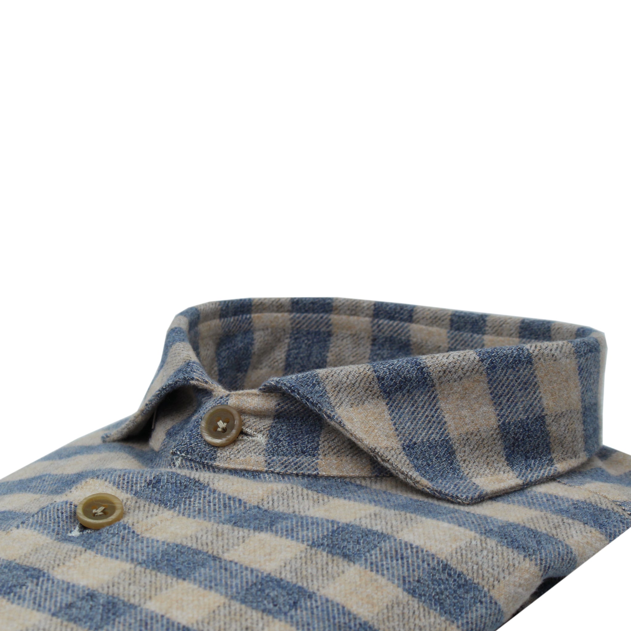 Camicia sportiva Madison Regular Fit in cotone a quadri grigi e blu