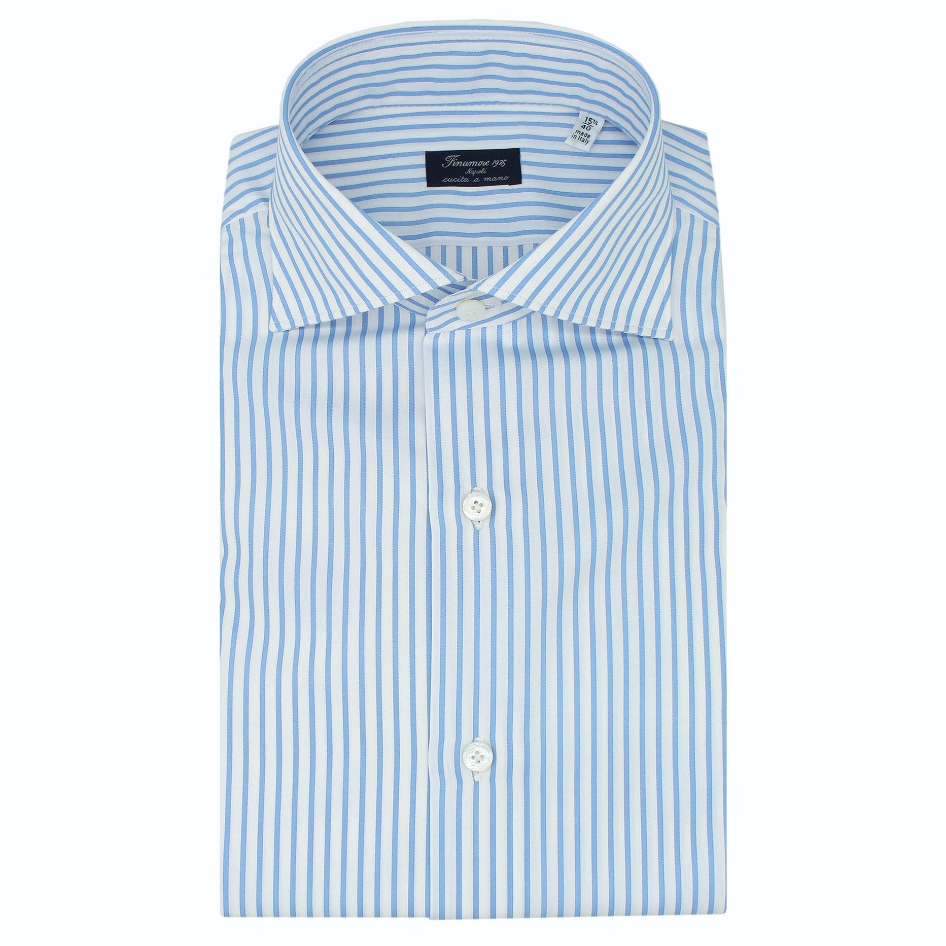 Classic Milano striped dark red slim fit shirt