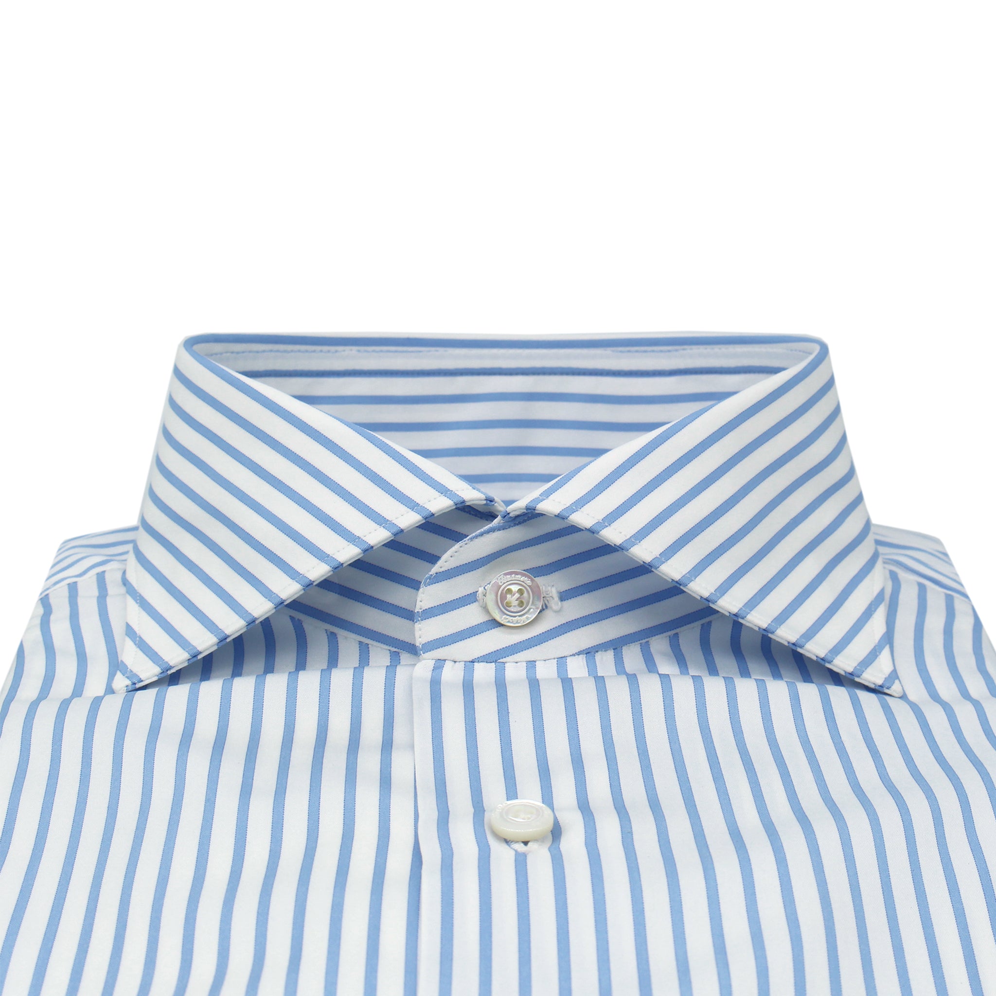 Classic Milano striped dark red slim fit shirt