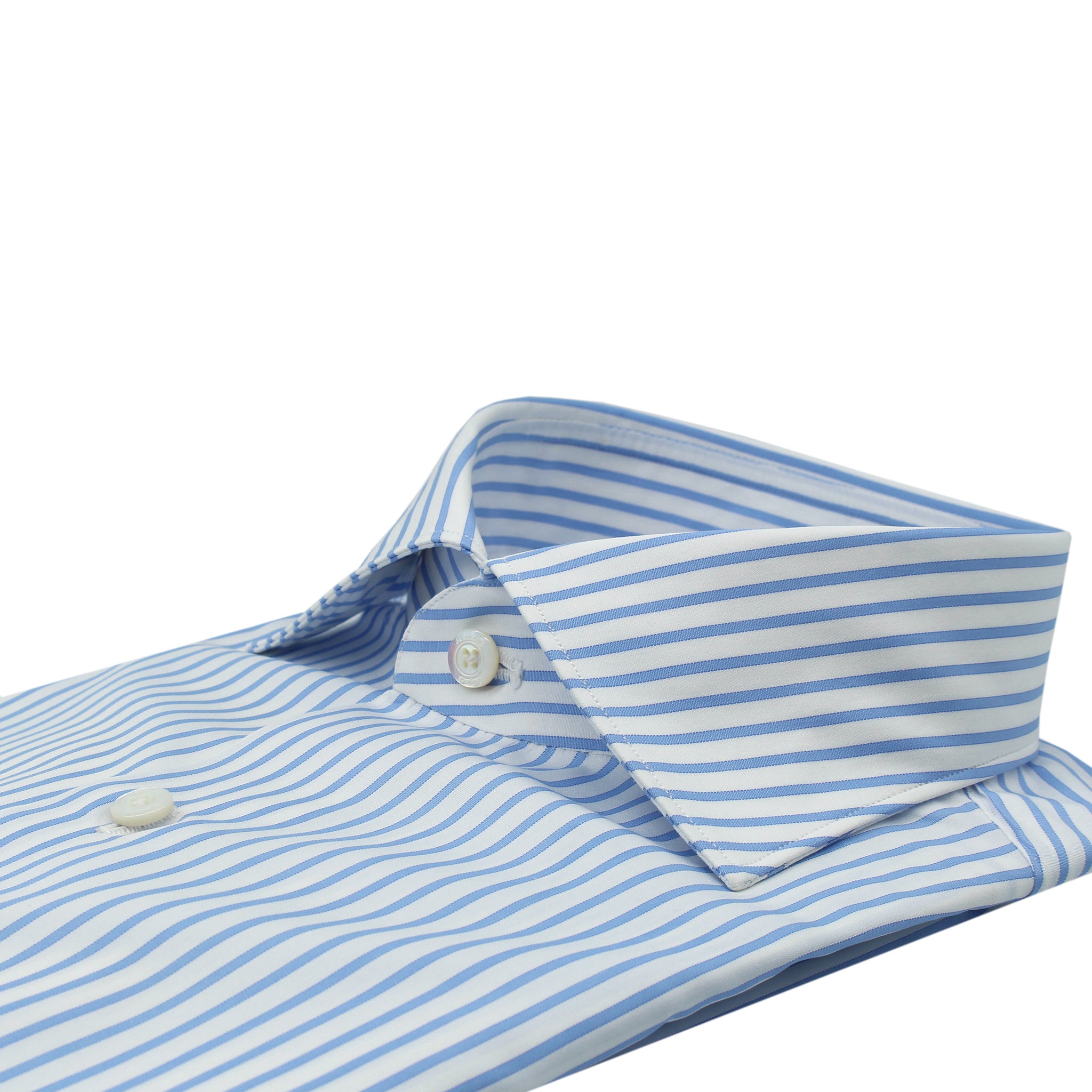 Classic Milano striped dark red slim fit shirt