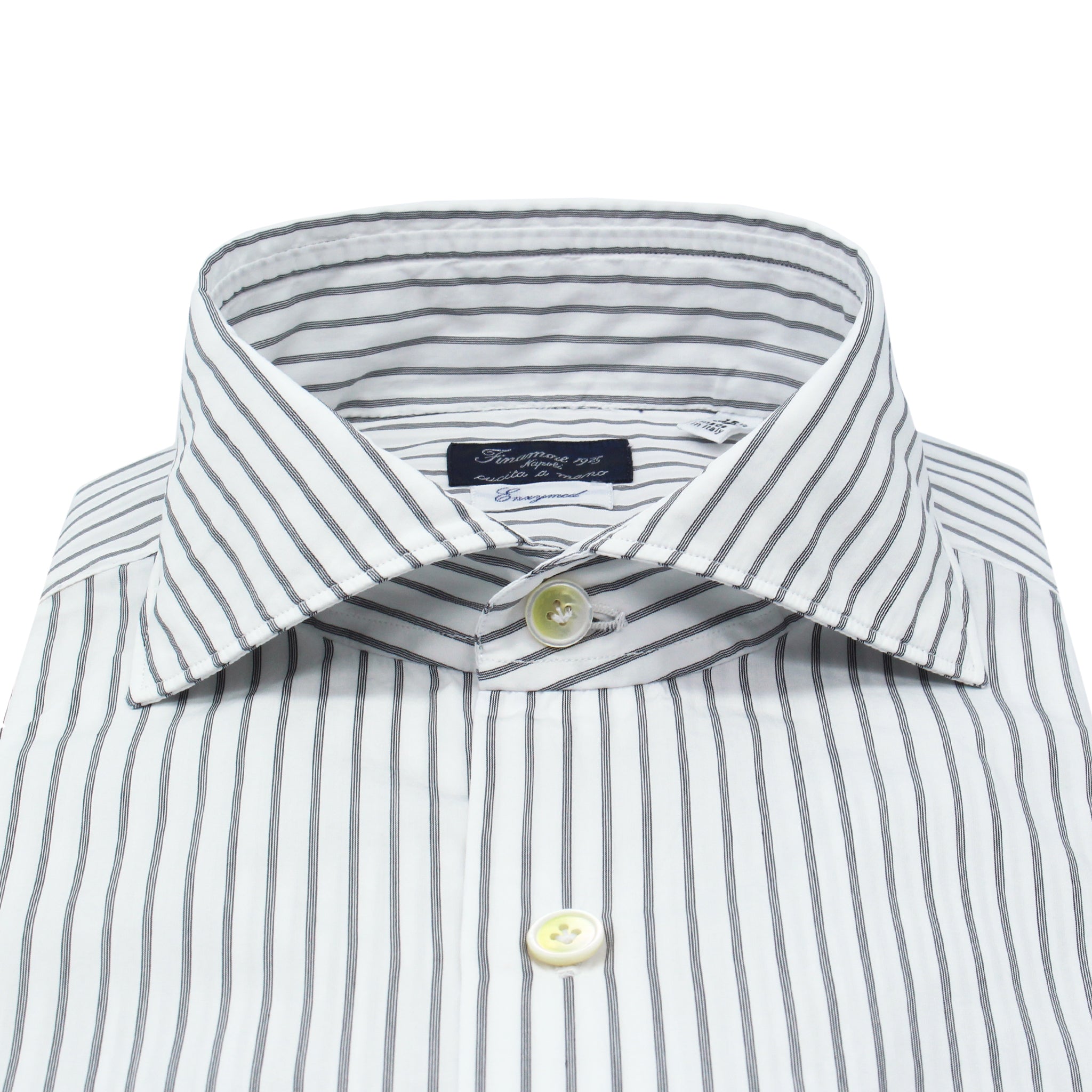 Camicia classica Milano Slim Fit in cotone con trattamento Enzymed