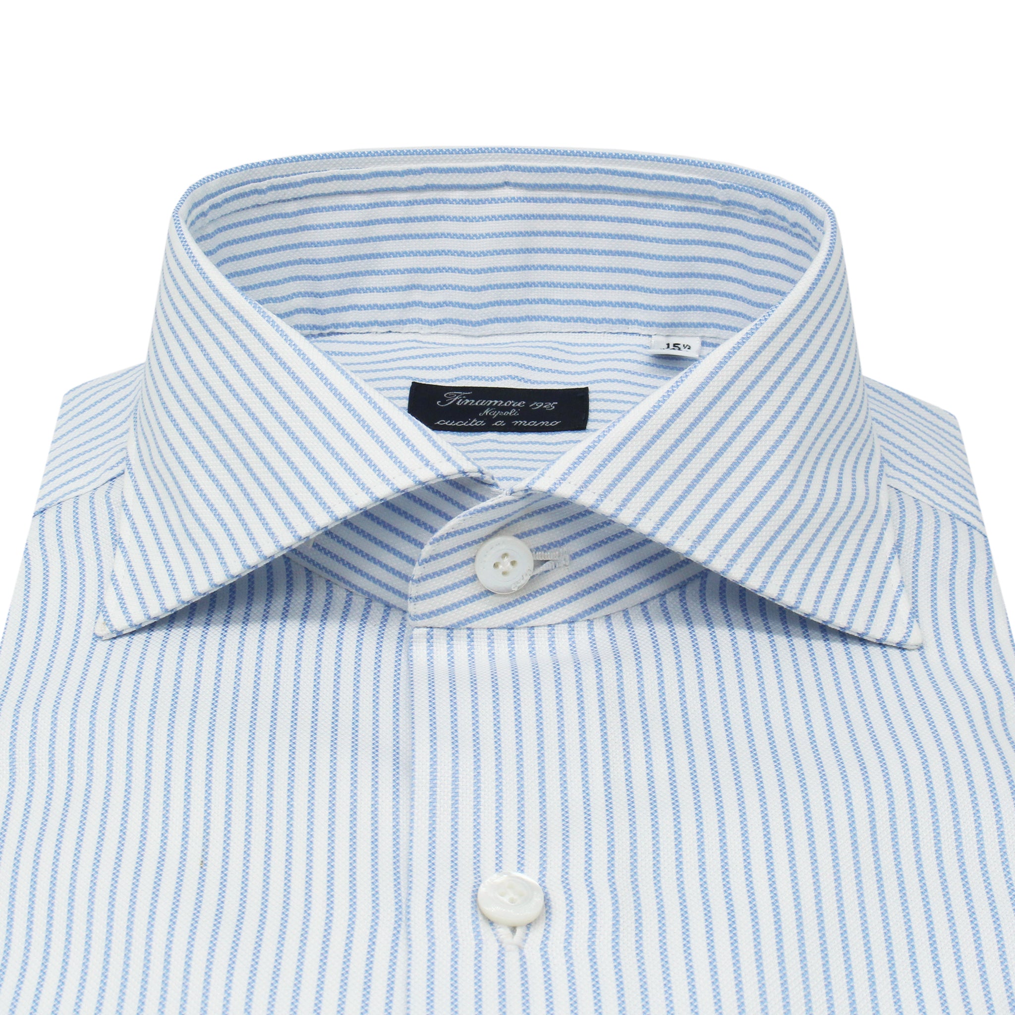 Classic Slim Fit Milano shirt in striped oxford cotton.