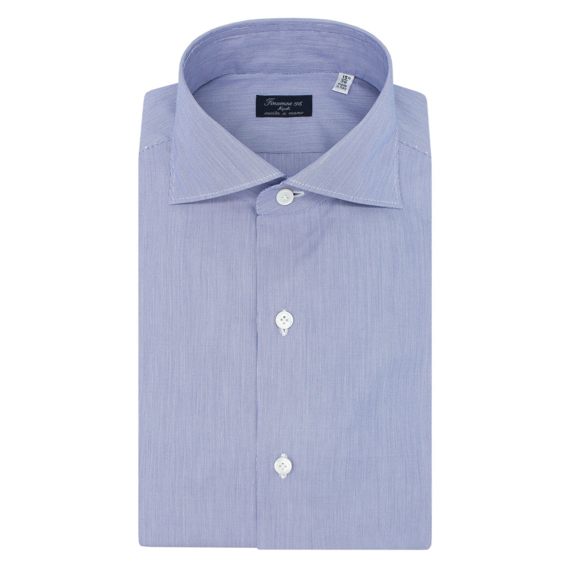Classic Milano slim fit cotton micro striped shirt