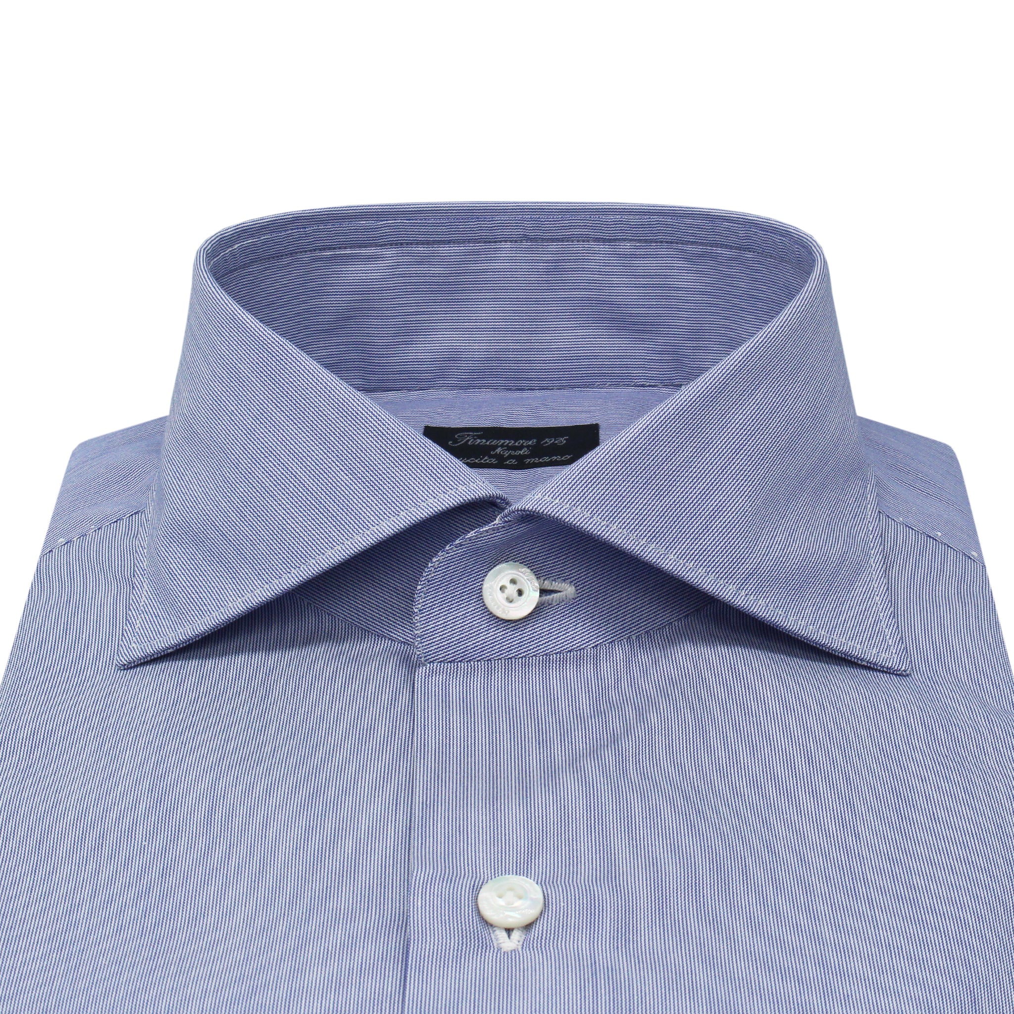 Classic Milano slim fit cotton micro striped shirt