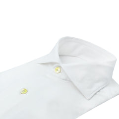 Classic Milano slim fit white jersey shirt