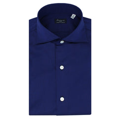 Classic MILANO slim fit dark blue cotton shirt