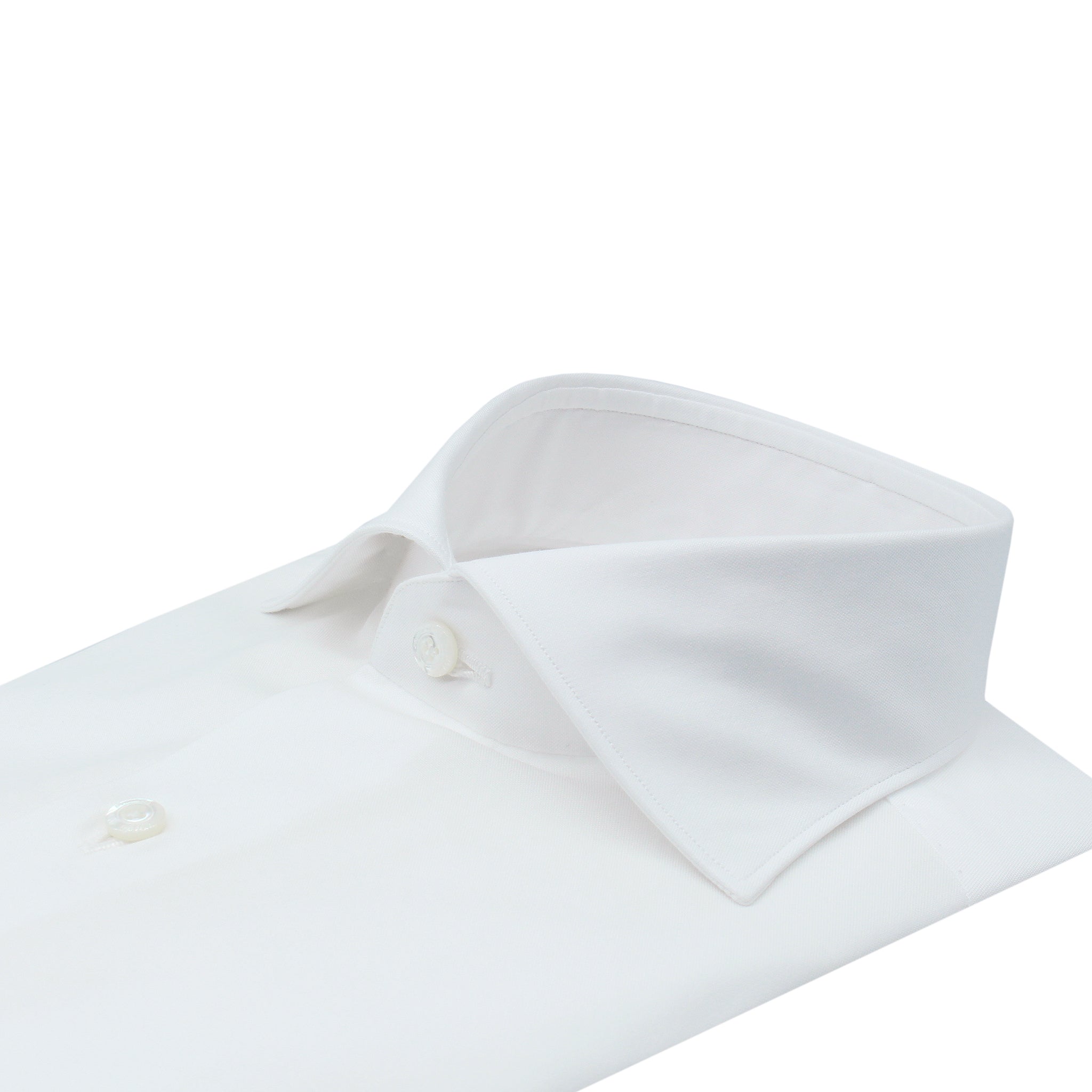 Milan slim fit shirt in light blue pin point cotton