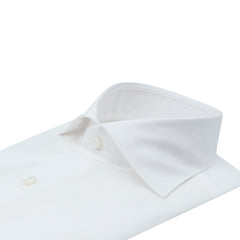 Milan slim fit shirt in light blue pin point cotton