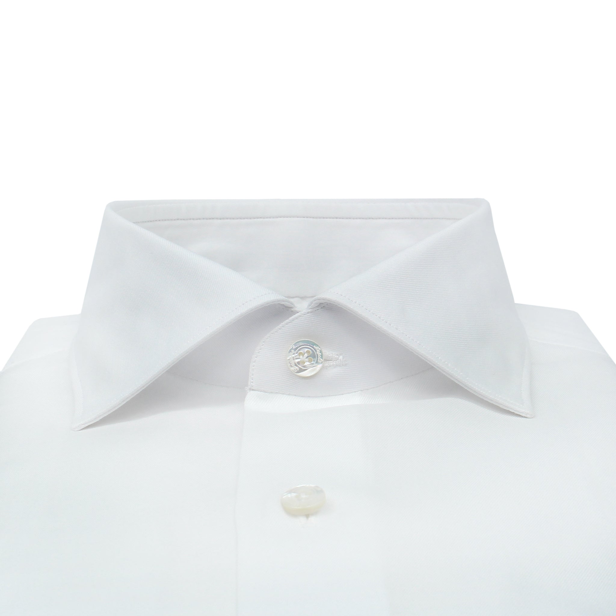 Classic Milano slim fit pink cotton twill shirt