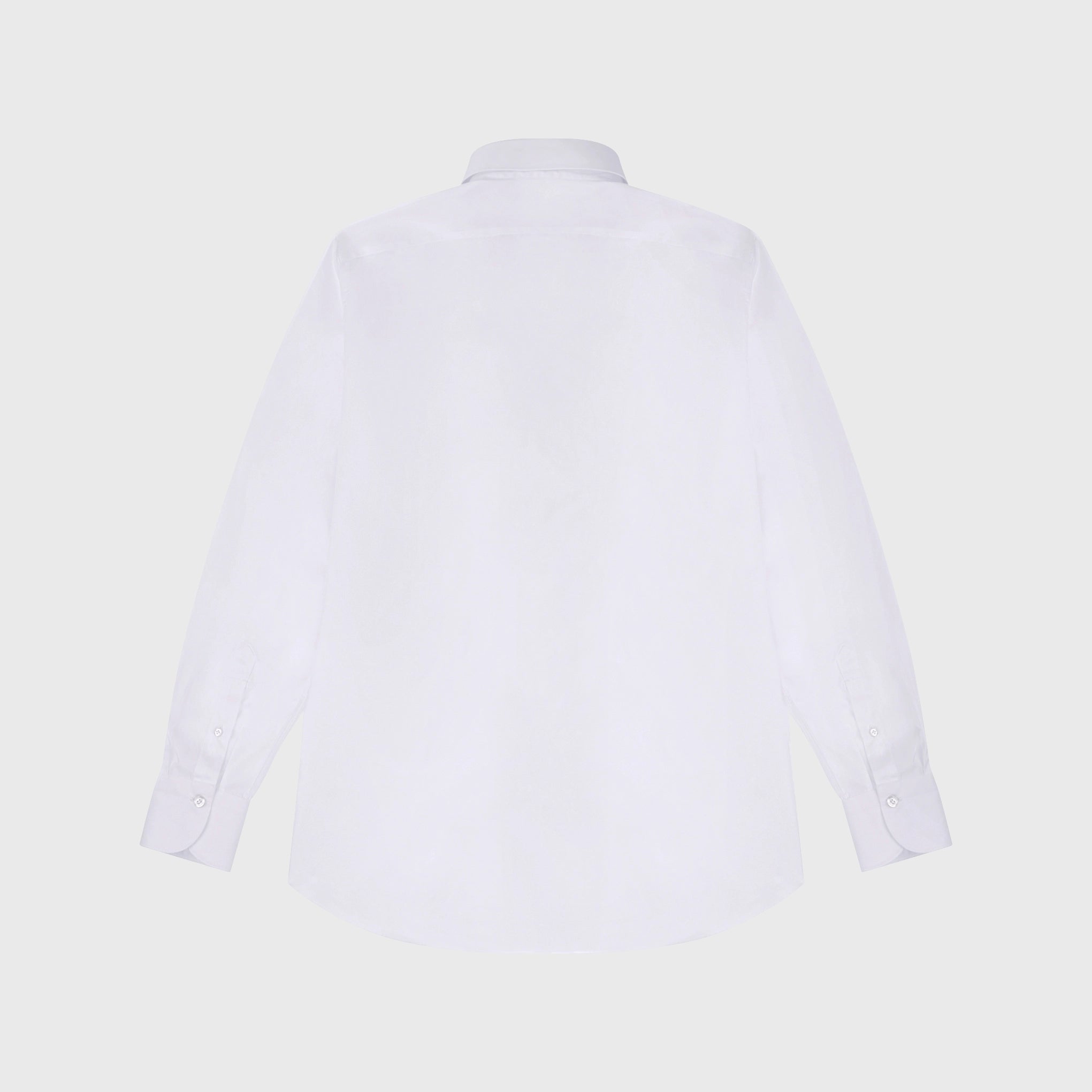 Classic slim fit Milano twill cotton shirt. One Piece Collar