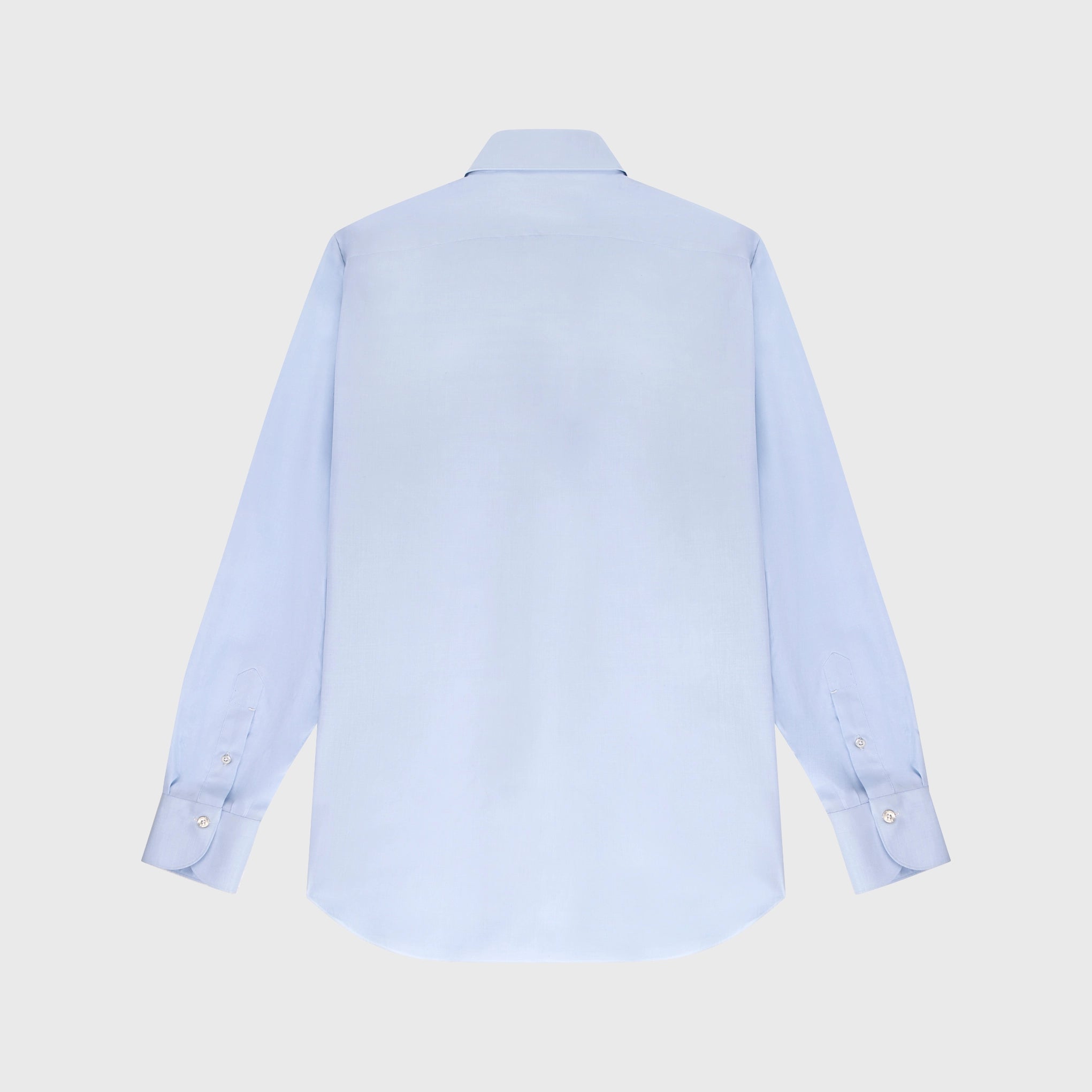 Classic slim fit Milano twill cotton shirt. One Piece Collar