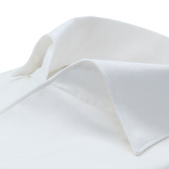 Classic slim white Milano shirt with ustica collar Carlo Riva fabric