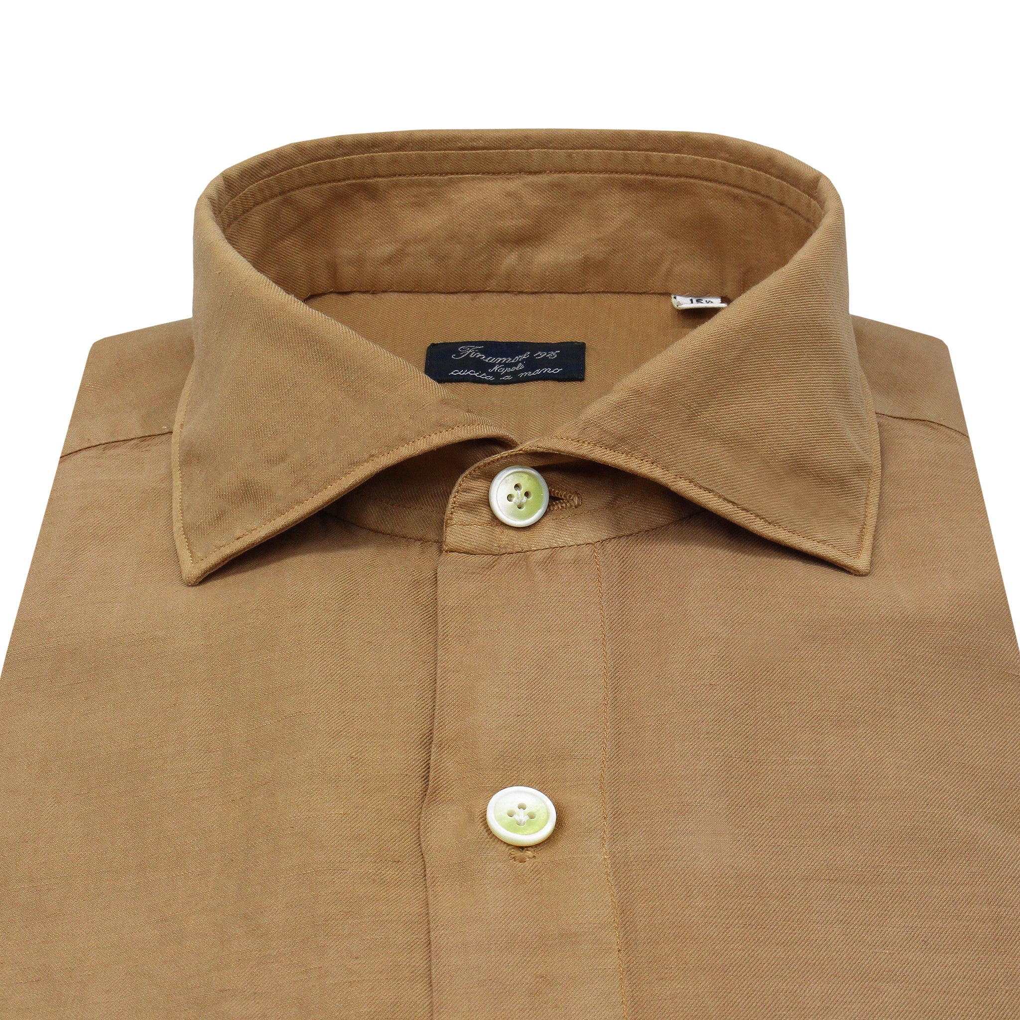 Camicia classica Milano slim fit in cotone, tinta in capo. Carlo Riva
