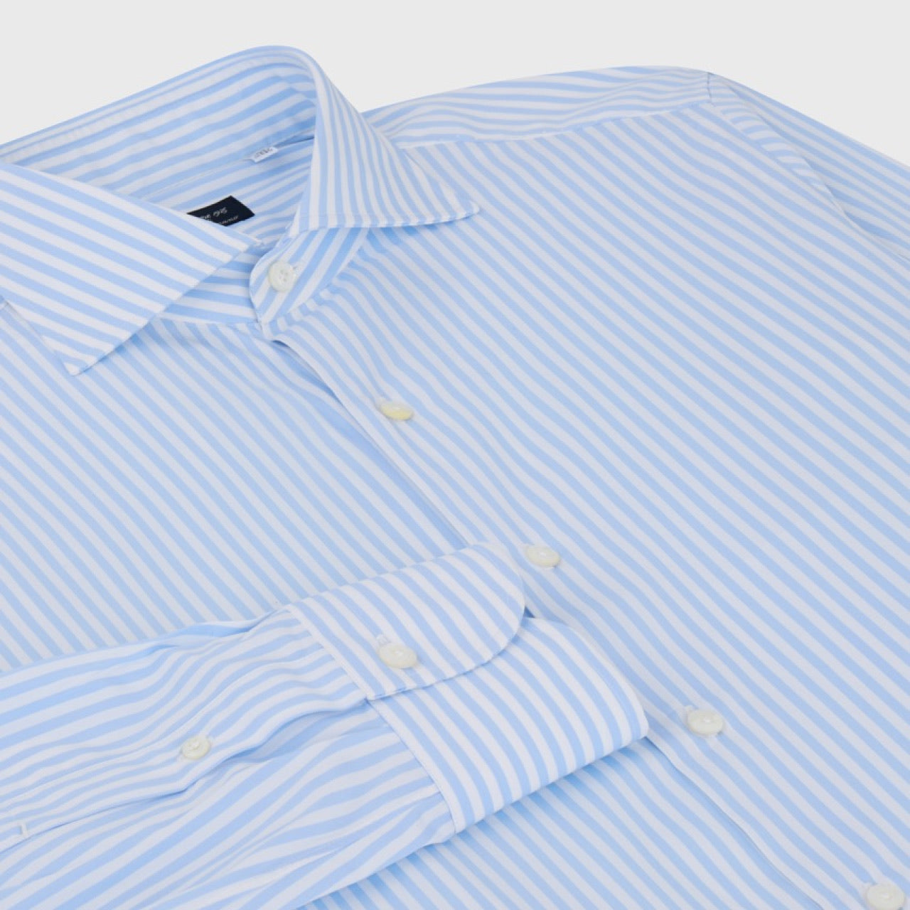 Napoli shirt regular fit cotton poplin stripe Simone collar