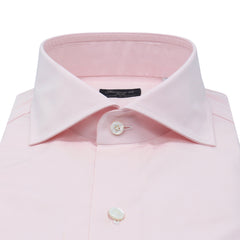 Classic Naples shirt in light pink cotton. Alumo fabric