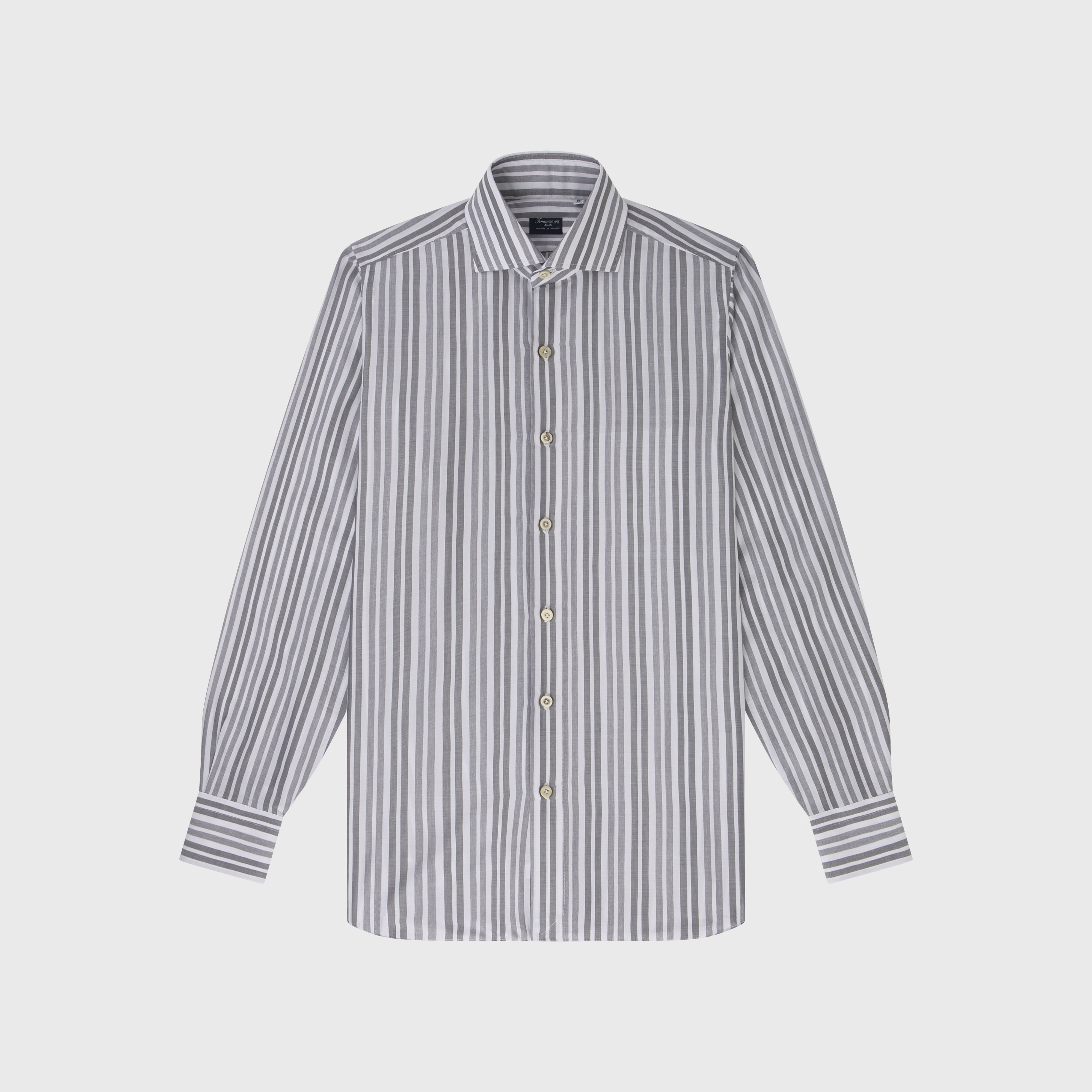 Napoli shirt regular fit cotton stripe Carlo Riva 180/2 Eduardo collar