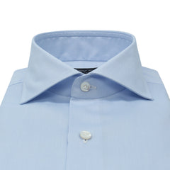Orlando plain cotton jersey sports polo shirt light blue