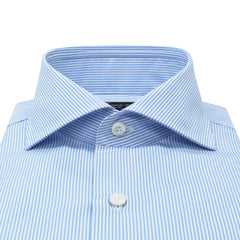 Napoli Traveller regular fit blue striped cotton shirt