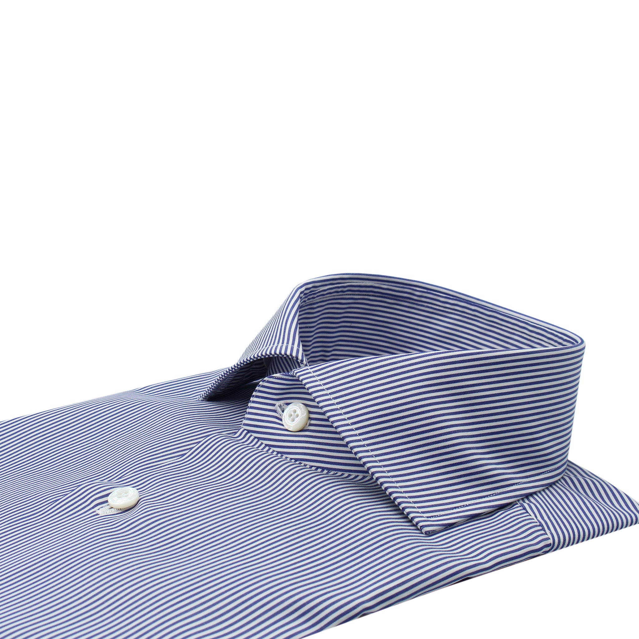 Napoli Traveller regular fit blue striped cotton shirt