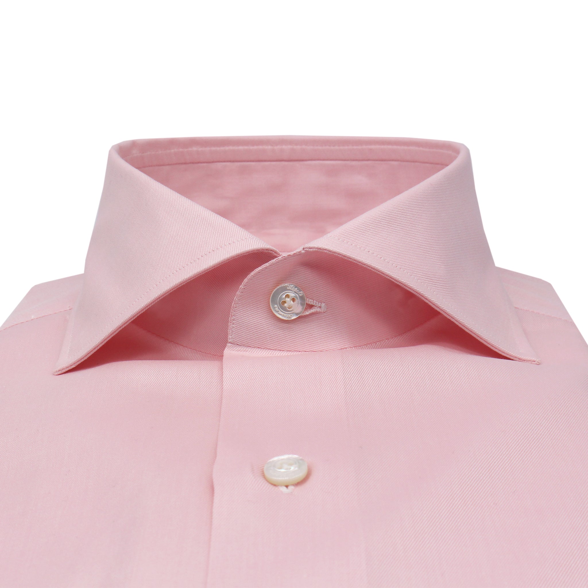 Camicia Napoli vestibilità classica in cotone twill rosa o celeste
