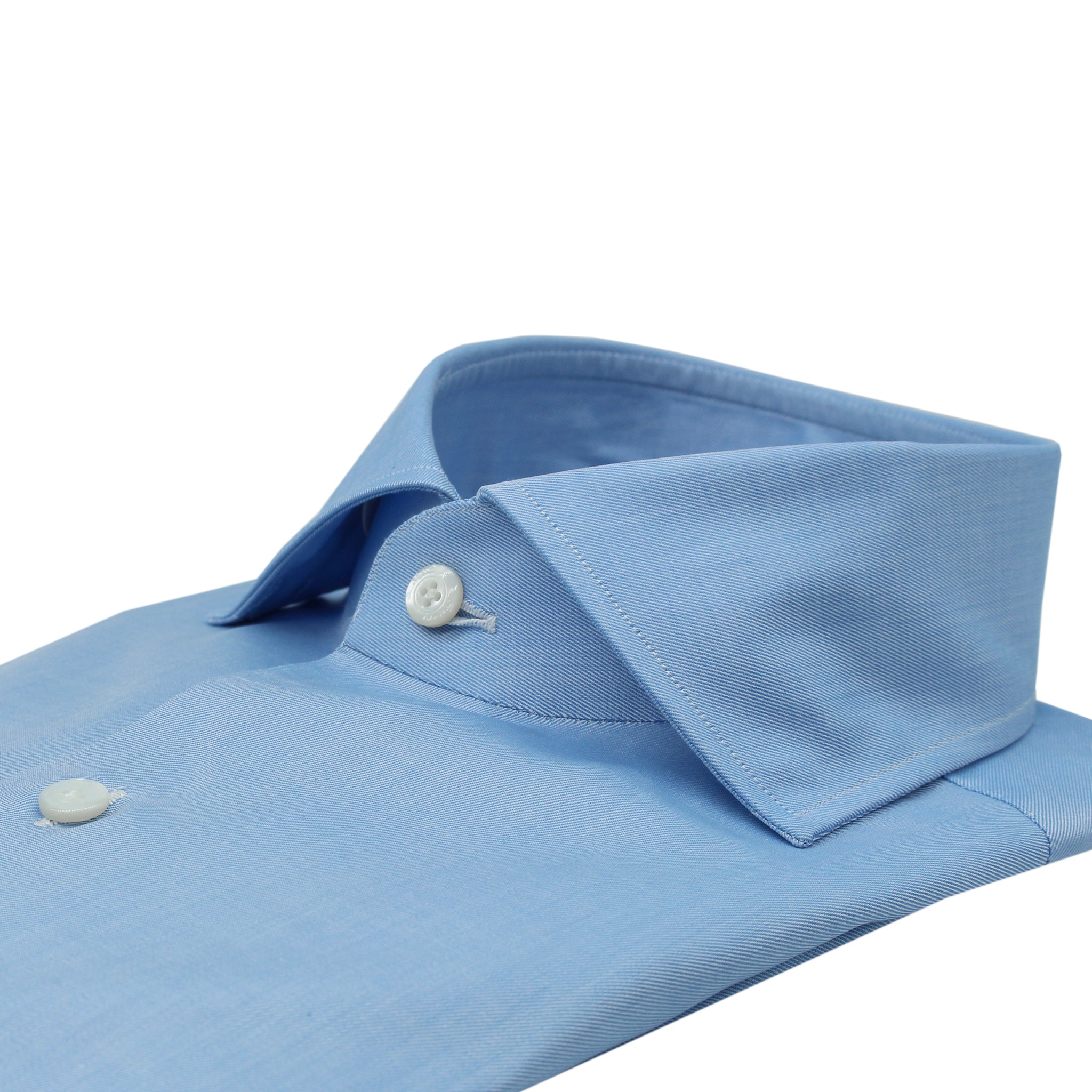 Classic fit Naples shirt in pink cotton twill