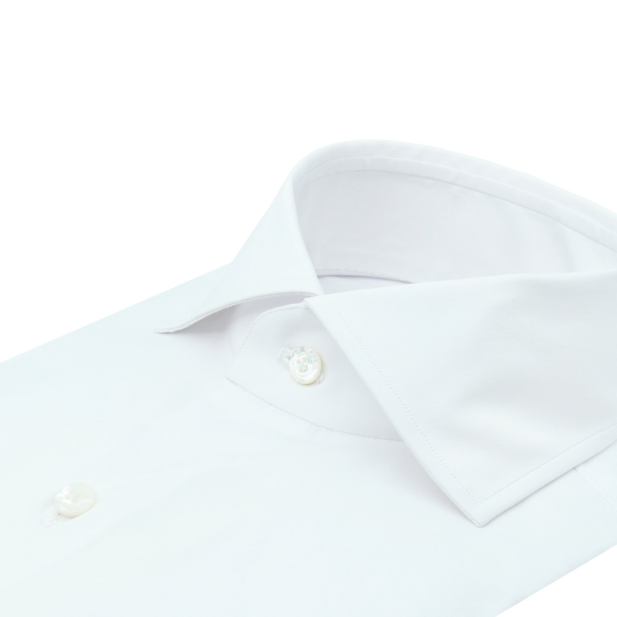 Dress shirt Milan slim fit elasticated white or light blue