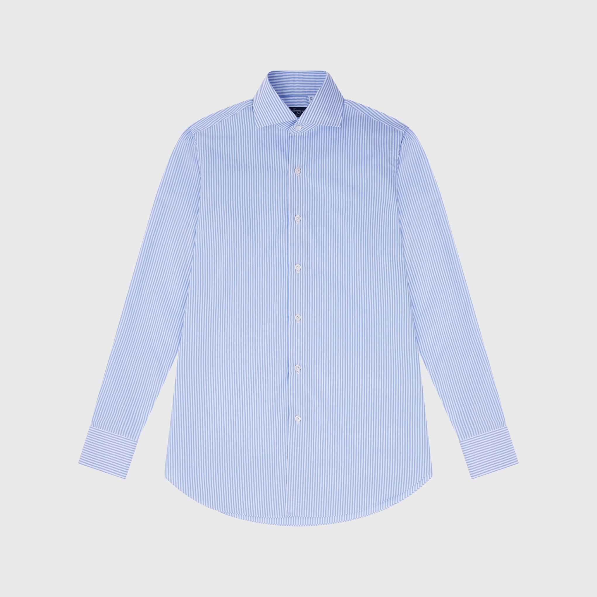 Classic regular fit striped Napoli shirt in 120/2 cotton