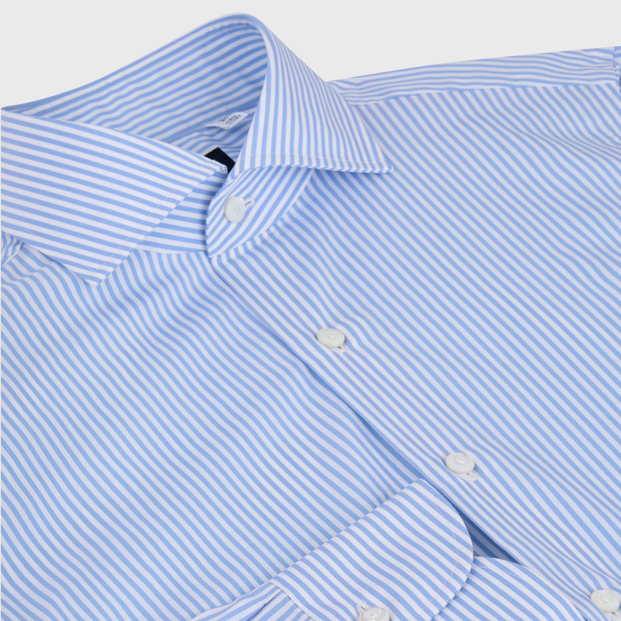 Classic regular fit striped Napoli shirt in 120/2 cotton